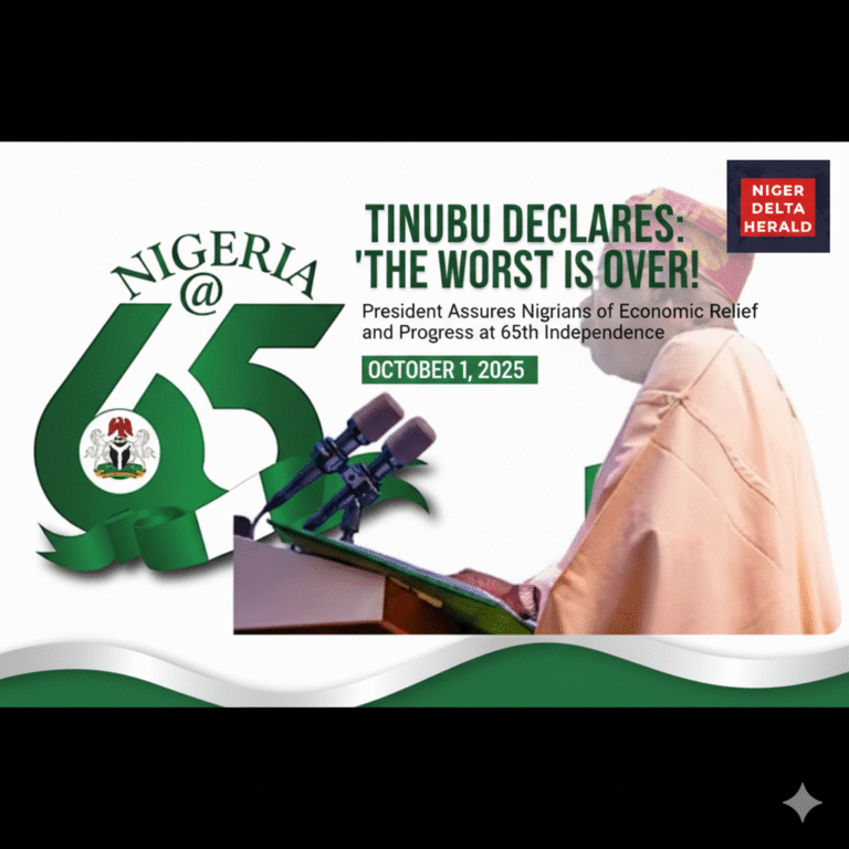 President Tinubu promises stability at Nigeria 65 independence celebration speech